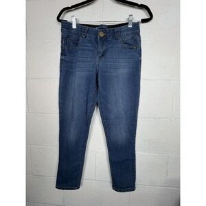 Democracy Ab Solution Size 6 Skinny Jeans Blue Stretch Ankle